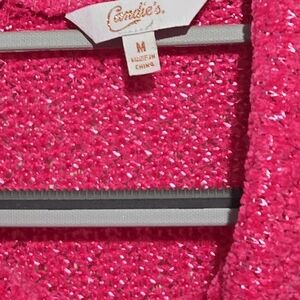 Candie's Pink Cowl Neck Sweater